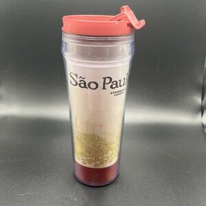 Starbucks Brasil Brazil São Paulo Global Icon Tumbler 16 oz Brazil with Lid 2004